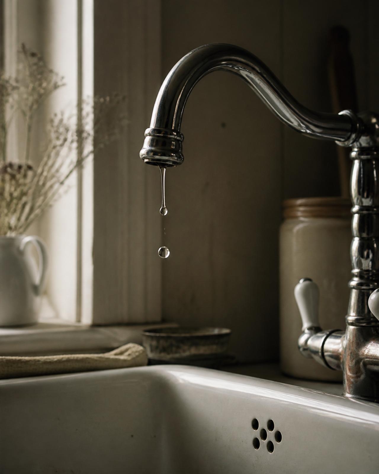 Kitchen mixer tap, dripping constantly